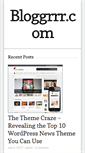 Mobile Screenshot of bloggrrr.com